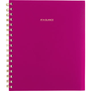 AT-A-GLANCE® Harmony Weekly/Monthly Poly Planner, 8.88 x 7.69, Purple/Gold Cover, 13-Month (Jan to Jan): 2025 to 2026 (AAG109980556)