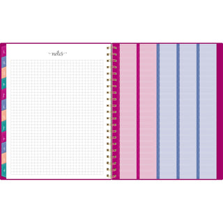 AT-A-GLANCE® Harmony Weekly/Monthly Poly Planner, Weekly: Vertical Format, 11 x 9.38, Purple/Gold Cover, 13-Month (Jan to Jan): 2025-2026 (AAG109990556)