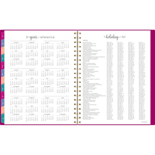 AT-A-GLANCE® Harmony Weekly/Monthly Poly Planner, Weekly: Vertical Format, 11 x 9.38, Purple/Gold Cover, 13-Month (Jan to Jan): 2025-2026 (AAG109990556)