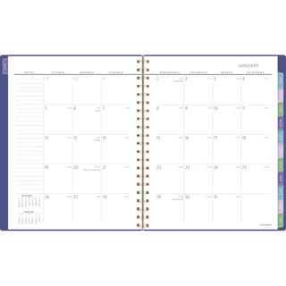 AT-A-GLANCE® Badge Geo Weekly/Monthly Planner, 11 x 9.25, Purple/Gold Cover, 13-Month (Jan to Jan): 2025 to 2026 (AAG1722G905)