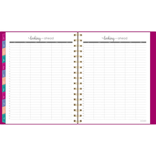 AT-A-GLANCE® Harmony Weekly/Monthly Poly Planner, 8.88 x 7.69, Purple/Gold Cover, 13-Month (Jan to Jan): 2025 to 2026 (AAG109980556)