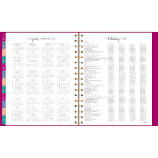 AT-A-GLANCE® Harmony Weekly/Monthly Poly Planner, 8.88 x 7.69, Purple/Gold Cover, 13-Month (Jan to Jan): 2025 to 2026 (AAG109980556)