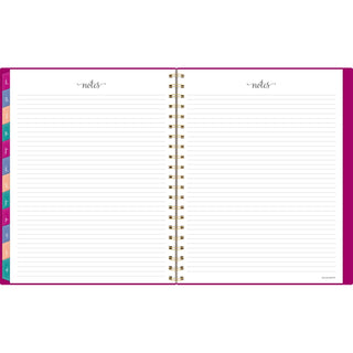 AT-A-GLANCE® Harmony Weekly/Monthly Poly Planner, Weekly: Vertical Format, 11 x 9.38, Purple/Gold Cover, 13-Month (Jan to Jan): 2025-2026 (AAG109990556)