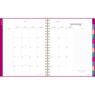 AT-A-GLANCE® Harmony Weekly/Monthly Poly Planner, Weekly: Vertical Format, 11 x 9.38, Purple/Gold Cover, 13-Month (Jan to Jan): 2025-2026 (AAG109990556)