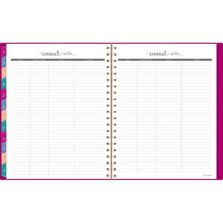 AT-A-GLANCE® Harmony Weekly/Monthly Poly Planner, Weekly: Vertical Format, 11 x 9.38, Purple/Gold Cover, 13-Month (Jan to Jan): 2025-2026 (AAG109990556)