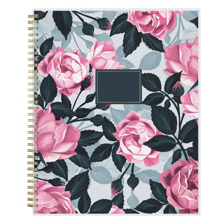 Blue Sky® Roosevelt Pink Academic Weekly/Monthly Planner, Floral Artwork, 11" x 8.5", Pink/Gray Cover, 12-Month (July-June): 2025-2026 (BLS128691)