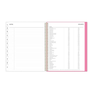 Blue Sky® Roosevelt Pink Academic Weekly/Monthly Planner, Floral Artwork, 11" x 8.5", Pink/Gray Cover, 12-Month (July-June): 2025-2026 (BLS128691)