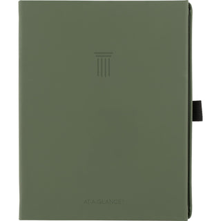 AT-A-GLANCE® Foundation Undated Weekly/Monthly Planner, 8.5" x 6.75", Green Cover, 12-Month: Undated (AAGFD20060)