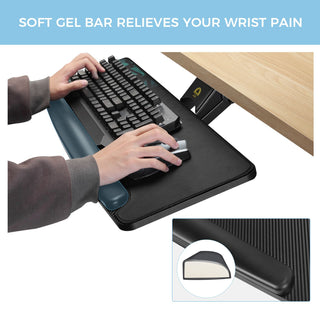 Eureka Ergonomic® Adjustable Keyboard Tray, Black (EKAAKB02)