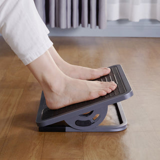 Eureka Ergonomic® Adjustable Ergonomic Footrest, 15.38 x 11.81 x 3.32 to 5.19, Black/Gray (EKADSN03048)