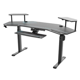 Eureka Ergonomic® Aero Standing Desk, 71.93" x 29.93" x 34.62" to 53.18", Black (EKAES71B)