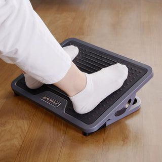 Eureka Ergonomic® Adjustable Ergonomic Footrest, 15.38 x 11.81 x 3.32 to 5.19, Black/Gray (EKADSN03048)