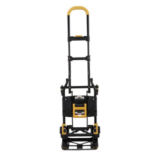 Cosco® 2-in-1 Folding Hand Truck, 300 lb Capacity, 17" x 30.5" x 33.5", Black/Yellow (CSC12225YGB1E)
