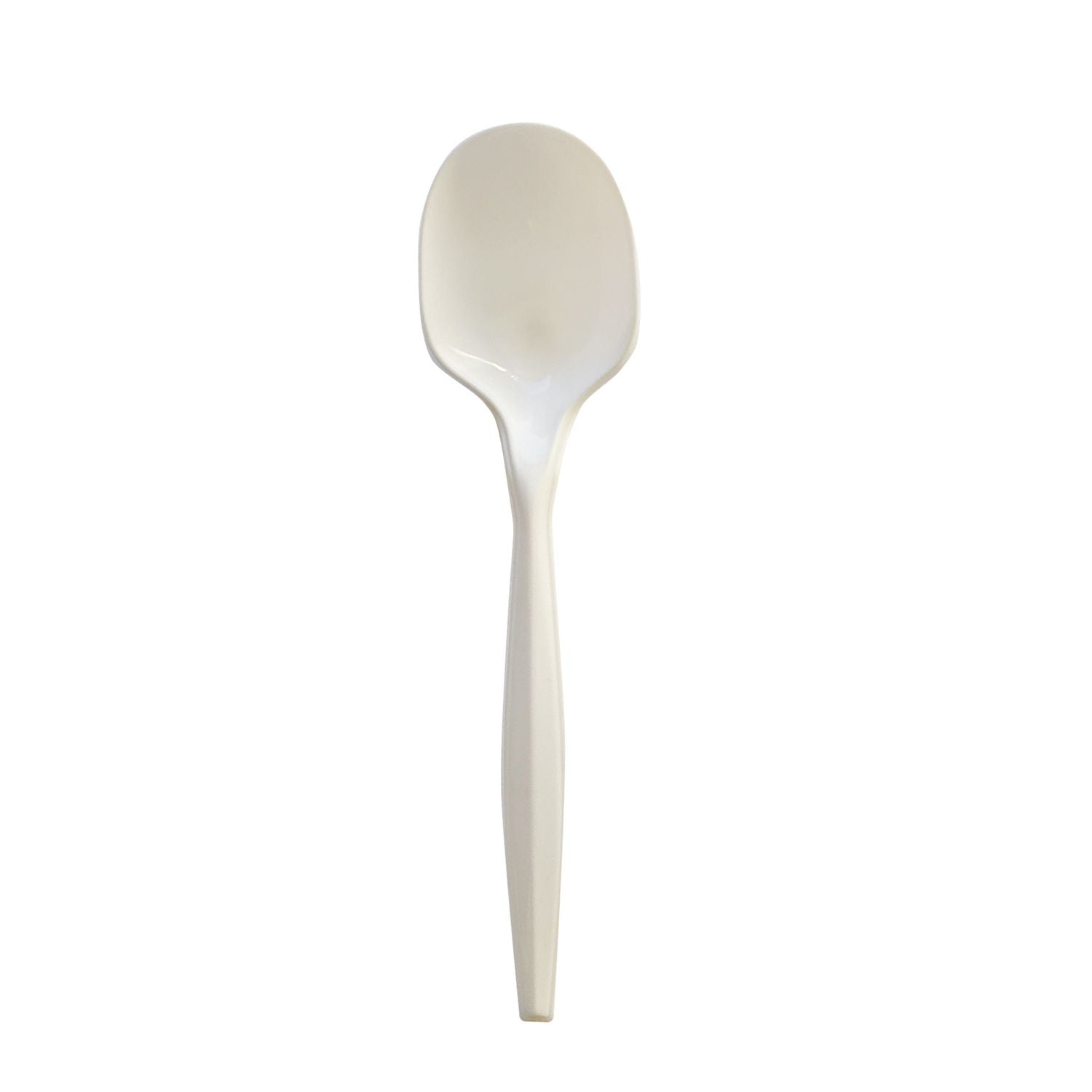 Mediumweight Polypropylene Cutlery, Teaspoon, White, 1000/Carton Mediumweight Polypropylene Cutlery, Teaspoon, White, 1000/Carton
