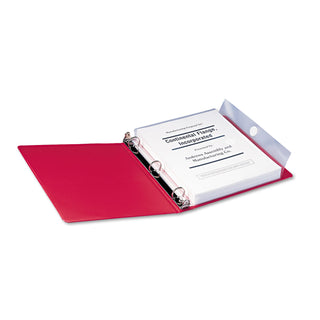Smead™ Poly Ring Binder Pockets, 9 x 11.5, Clear, 3/Pack (SMD89500)