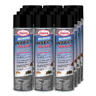Claire® Bug Buster Insect Killer, 15 oz Aerosol Spray, 12/Carton (CGC271)