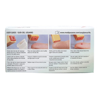 Surgilance® Safety Lancet 21 Gauge Retractable Push Button Activation Finger (445541_CS)