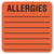Tabbies® Allergy Warning Labels, ALLERGIES, 2 x 2, Fluorescent Red, 500/Roll (TAB40560)