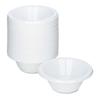 Tablemate® Plastic Dinnerware, Bowls, 12oz, White, 125/Pack (TBL12244WH)