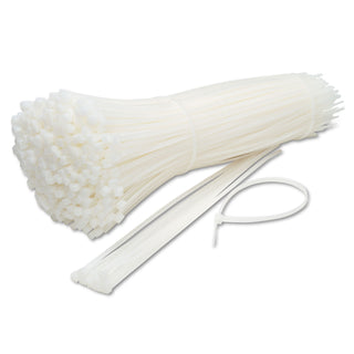 Tatco Nylon Cable Ties, 11 x 0.19, 50 lb, Natural, 500/Pack (TCO22300)