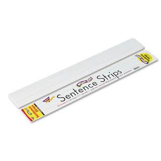 TREND® Wipe-Off Sentence Strips, 24 x 3, White, 30/Pack (TEPT4001)