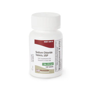 Sodium Chloride Supplement 1 Gram Strength Tablet 100 per Bottle (1176225_BT)