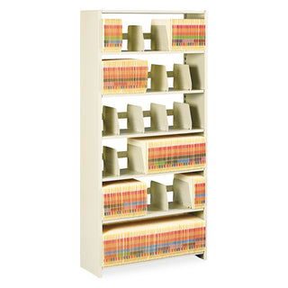 Tennsco Snap-Together Steel Six-Shelf Closed Starter Set, 36w x 12d x 76h, Sand (TNN1276PCSD)