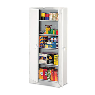 Tennsco 78" High Deluxe Cabinet, 36w x 18d x 78h, Light Gray (TNN1870LGY)