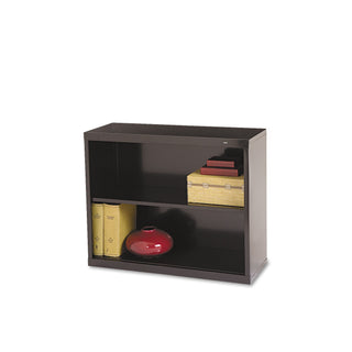 Tennsco Metal Bookcase, Two-Shelf, 34-1/2w x 13-1/2d x 28h, Black (TNNB30BK)