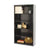 Tennsco Metal Bookcase, Five-Shelf, 34-1/2w x 13-1/2d x 66h, Black (TNNB66BK)