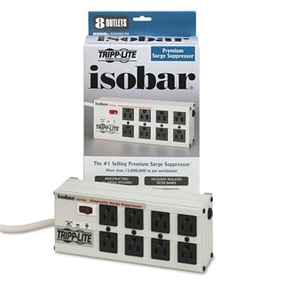 Tripp Lite ISOBAR8ULTRA Isobar Surge Suppressor, 8 Outlets, 12 ft Cord, 3840 Joules (880168)