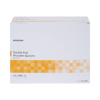 McKesson Medical Spoon Double Ended Tan Wood (473482_BX)