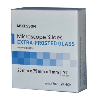 McKesson Microscope Slide 25 X 75 X 1 mm Extra-Frosted End (938363_BX)