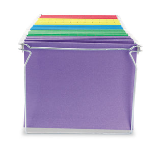 Universal® Screw-Together Hanging Folder Frame, Letter Size, 23" to 26.77" Long, Silver (UNV17000)