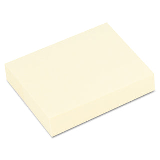 Universal® Recycled Self-Stick Note Pads, 1.5" x 2", Yellow, 100 Sheets/Pad, 12 Pads/Pack (UNV28062)