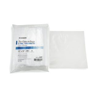 McKesson Reclosable Bag 12 X 12 Inch Polyethylene Clear Zipper Closure (957786_BX)