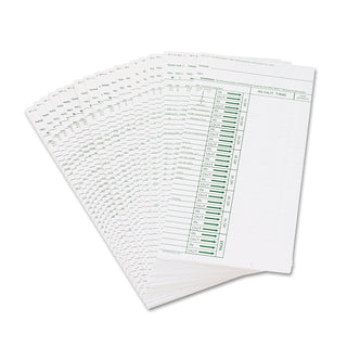 Acroprint® Weekly Time Cards for Model ATT310 Electronic Totalizing Time Recorder, 200/Pack (ACP096103080)