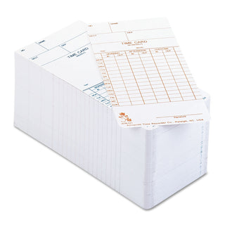 Acroprint® Time Cards For Model ATR120 Time Clock, Weekly or Biweekly (ACP099110000)