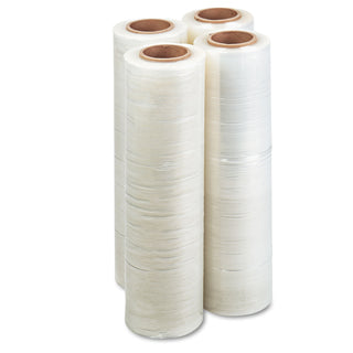 Universal® High-Performance Handwrap Film, 18" x 1,500 ft, 12 mic (47-Gauge), Clear, 4/Carton (UNV64718)