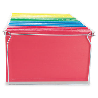 Universal® Screw-Together Hanging Folder Frame, Legal Size, 23" to 26.77" Long, Silver, 6/Box (UNV68000)