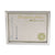 Universal® Plastic Document Frame, for 8.5 x 11, Easel Back, Metallic Silver (UNV76853)