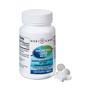 Geri-Care® Mineral Supplement Magnesium Oxide 400 mg Strength Tablet 120 per Bottle (852545_BT)