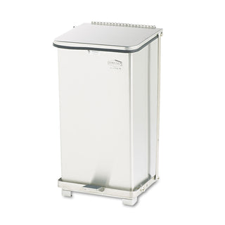 Rubbermaid® Commercial Defenders Heavy-Duty Steel Step Can, 6.5 gal, Stainless Steel (RCPST12SSPL)