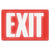 Headline® Sign Glow In The Dark Sign, 8 x 12, Red Glow, Exit (USS4792) (USS4792)