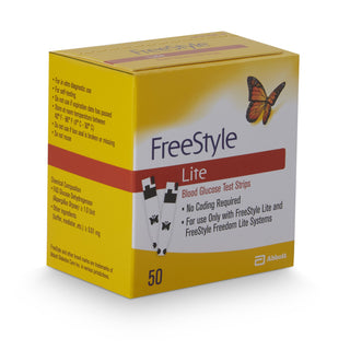 FreeStyle Lite® Blood Glucose Test Strips 50 Strips per Pack (632454_BX)