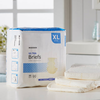 McKesson Ultra Unisex Adult Incontinence Brief X-Large Disposable Heavy Absorbency (800833_CS)