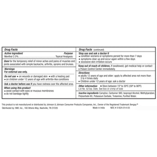 CareAll® Muscle and Joint Topical Pain Relief 2.5% Strength Menthol Topical Gel 3 oz. (838875_EA)