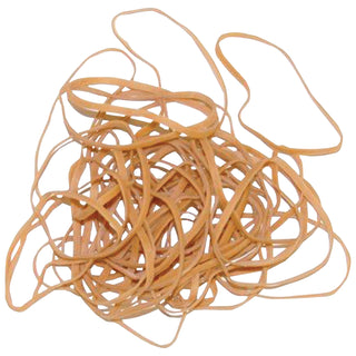 Rubber Bands, Bulk, 1/8" x 3 1/2", Brown, 5Lbs./Case (BAN420)