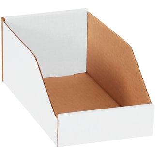 6 x 12 x 4 1/2" White Bin Boxes, Bundle Of 50 (BINMT612)