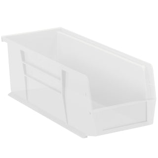 14 3/4 x 5 1/2 x 5" Clear Plastic Stack & Hang Bin Boxes, Case Of 12 (BINP1555CL)